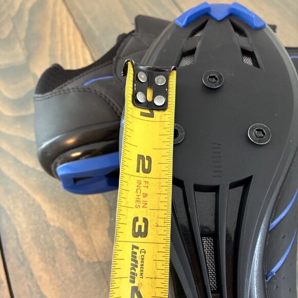 HOPPLEN Black Blue Cycling Shoes - MEN size 9.5 / EU Size 43 (ST) - Picture 7 of 7